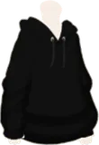 だぼだほ黒パーカー