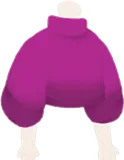 さつまいも色のモヘアニット