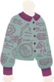 フレーバー研究レシピ柄シャツ