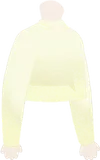 シンプルな白トップス