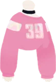 シンプルピンクナンバートップス