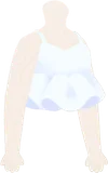 フリル付きキャミソール