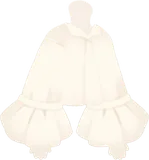 ふんわり白トップス
