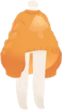 キノコアップリケニット