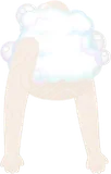 ふわふわ泡のクロップタンクトップ
