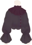 クラシカルフリルブラウス・黒