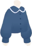 丸襟ブラウス・ネイビー