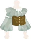 コルセット付きンフォンブラウス