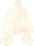 フレアスリーブホワイトブラウス