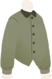 シンプルなグリーンカラーシャツ