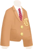 キャメル色のスクールブレザー