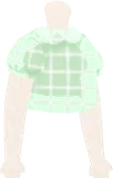 バルーンスリーブブラウス・緑