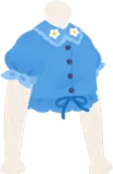 フラワーデニムトップス