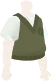 グリーンベストトップス