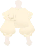フリルスリーブトップ・白