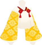 鮮やかな菊柄の着物