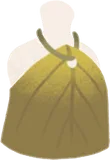 葉っぱで作られたトップス・茶