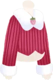 プラム色のコーデュロイトップス