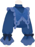 蝶フリルシャツ・紺色