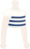 フリル袖ボーダーカットソー