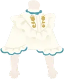 花柄のフリルブラウス