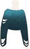 ダークブルーのクラッシュTシャツ