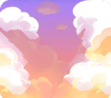 帰りの夕暮れ空