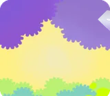 迷い込んだキノコの森の茂みと空