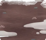 雪解けの森の床