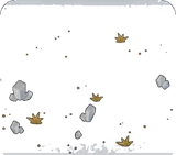 星と水晶が落ちている地面
