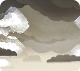 灰雲が広がる空