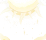 太陽がきらめく空