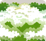 苔だらけになった机