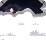 春の空の背景・夜