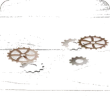 大きな木製デスク