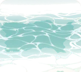 青く澄んだ海