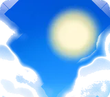 暑い日の夏空・青色