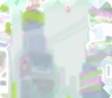 ぼやけた街の遠景