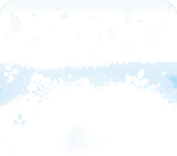 小さな植物の生えた雪の地面