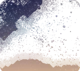 明け方の星空