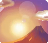 新年の日ノ出の空