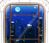 エレベーターの窓・city