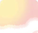 淡いピンク色と暖かな陽だまりの空