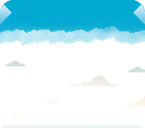 壁に描かれたリゾートの青空