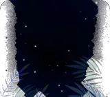 ジャングルの夜と植物と星の背景
