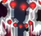 提灯ともる夜市