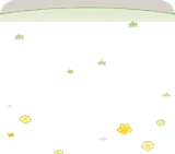 花が咲いた芝生の床