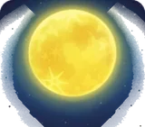 月宴の見事な満月