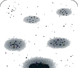 光る石の地面