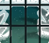 水滴がついた窓・夜